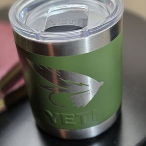 YETI Green Stainless Steel Tumbler